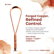 Dr. White’s Copper + Craft™ Single Grip Copper Tongue Cleaner — image 2