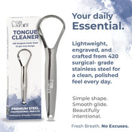 Dr. White’s Precision Tongue Care™ Single Grip Stainless Steel Tongue Cleaner — image 2