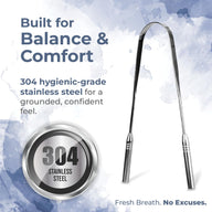 Dr. White’s Precision Tongue Care™ Dual Grip Stainless Steel Tongue Cleaner — image 2