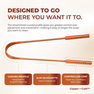 Dr. White’s Copper + Craft™ Focus Curve Copper Tongue Cleaner — image 3