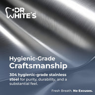 Dr. White’s Precision Tongue Care™ Dual Grip Stainless Steel Tongue Cleaner — image 5