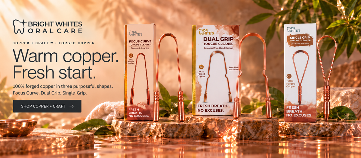Copper + Craft. Warm copper. Fresh start. 100% forged copper in three purposeful shapes: Focus Curve, Dual Grip and Single-Grip.
