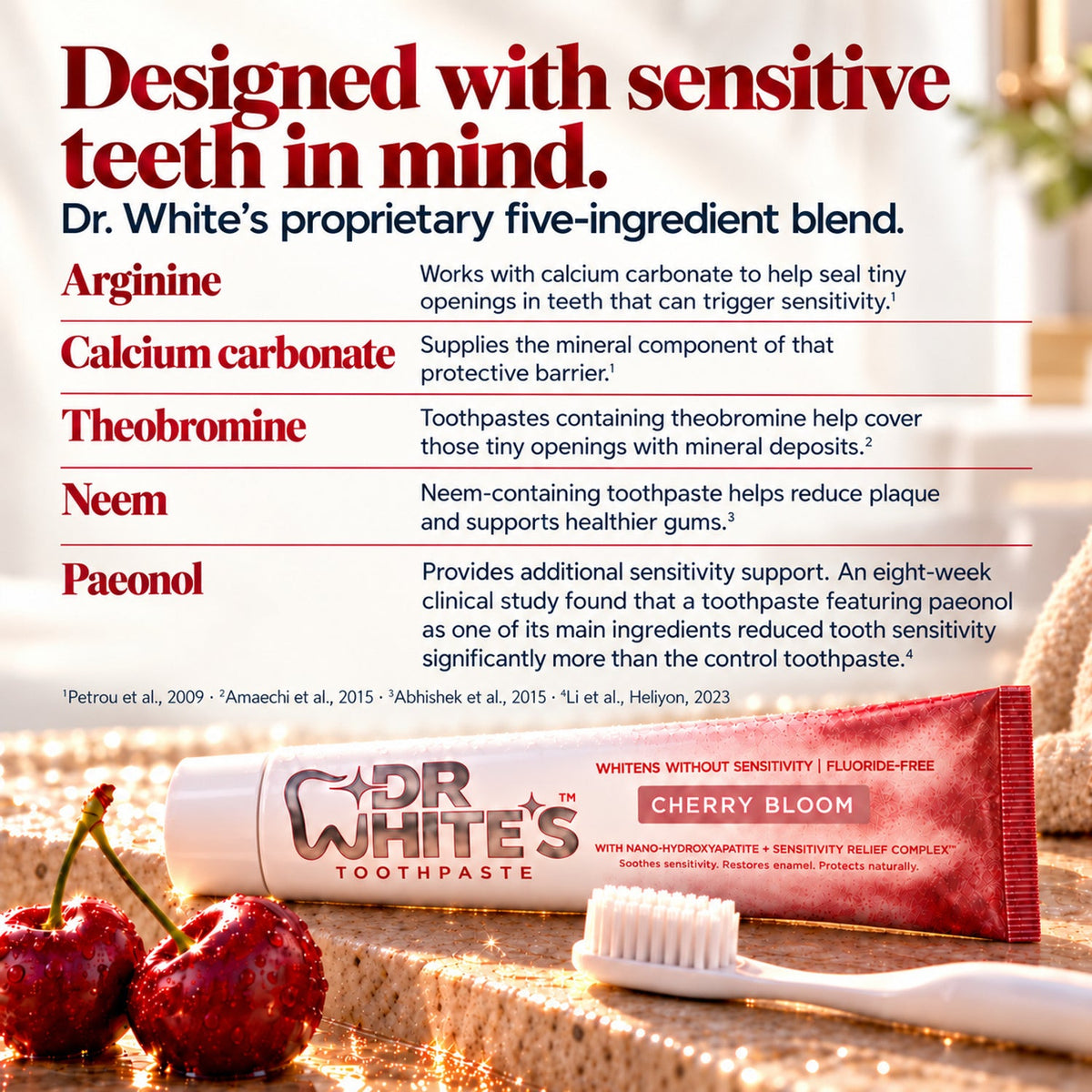Dr. White’s Fruit by Design™ Bloom & Blush Trio — Five-ingredient blend