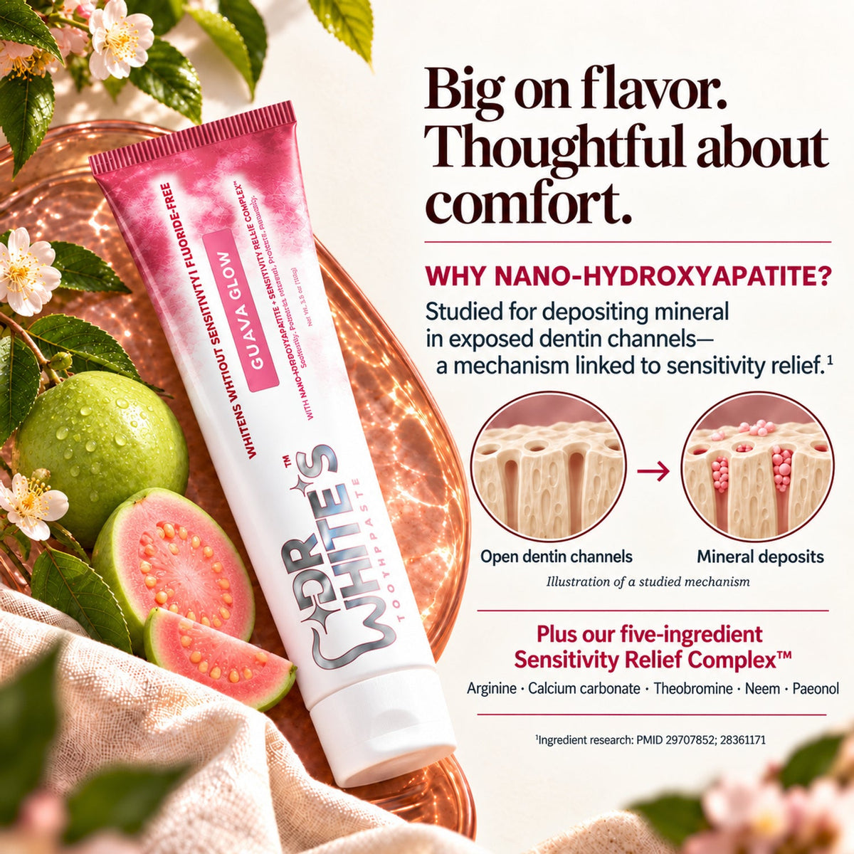 Dr. White’s Fruit by Design™ Bold & Bright Trio — Sensitivity science