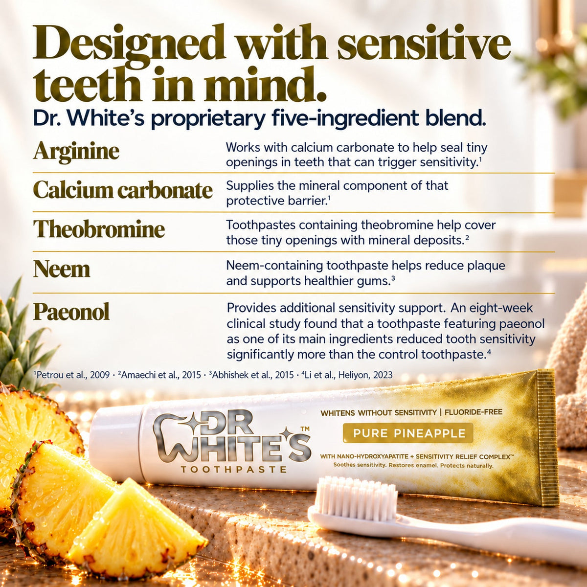 Dr. White’s Fruit by Design™ Bright Smile Trio — Five-ingredient blend