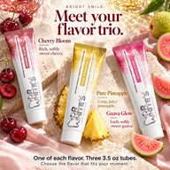 Dr. White’s Fruit by Design™ Bright Smile Trio — Flavor guide and set contents